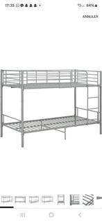 lit superposé 90x200, Huis en Inrichting, Slaapkamer | Stapelbedden en Hoogslapers, Ophalen, Zo goed als nieuw
