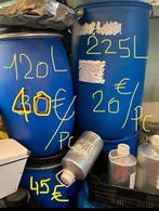 IJzeren vat, gesloten met 2 doppen en open met metalen bande, Doe-het-zelf en Bouw, Ophalen of Verzenden, Zo goed als nieuw, IJzer