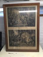 Kader met oude prenten, Ophalen
