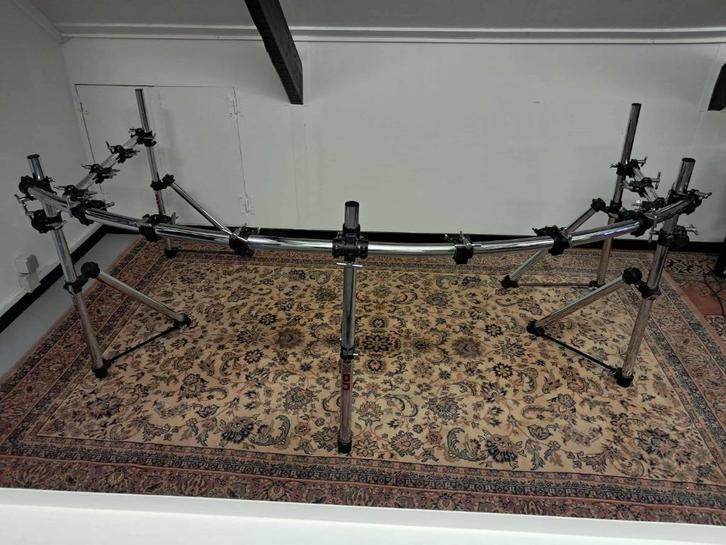 dubbel drumrack, Muziek en Instrumenten, Drumstellen en Slagwerk, Gebruikt, Overige merken, Ophalen