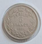 Belgium 1931 - 5 Francs FR - Morin 384a - PR+, Envoi, Monnaie en vrac