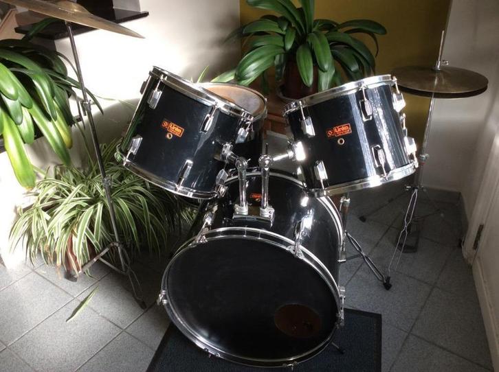 Drumstel met cymbalen, Muziek en Instrumenten, Drumstellen en Slagwerk, Gebruikt, Overige merken, Ophalen