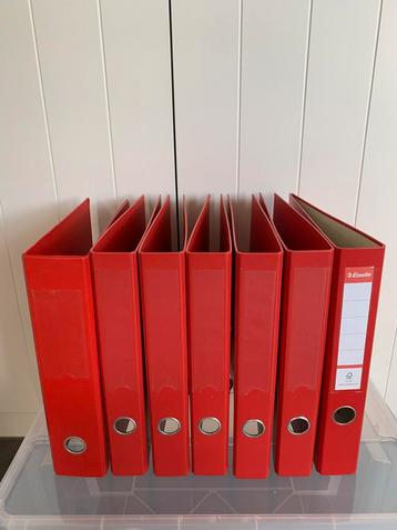 Ringmappenset rode kleur beschikbaar voor biedingen