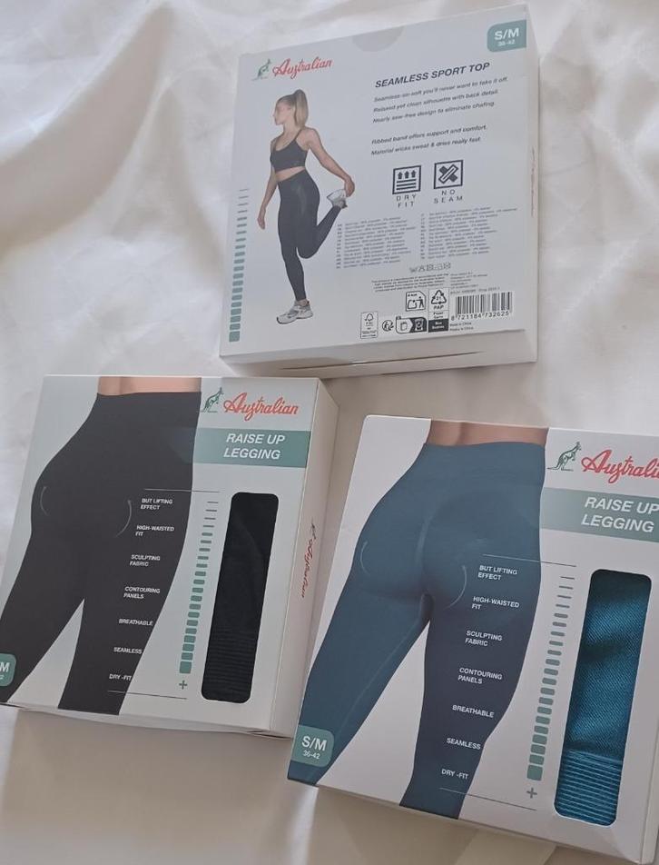 #Setje: #Top + #Legging, Kleding | Dames, Leggings, Maillots en Panty's, Nieuw, Legging, Maat 36/38 (S), Zwart, Ophalen of Verzenden