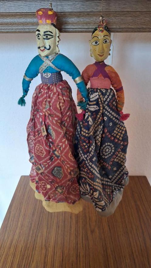Paire de poupées en bois vers 1900., Antiquités & Art, Art | Art non-occidental, Enlèvement ou Envoi