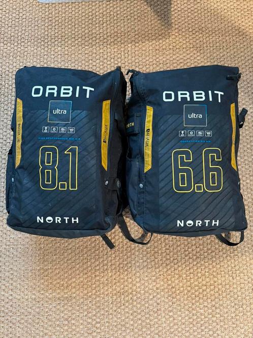 Kiteset north orbit ultra 6.6m/8.1m aluula, Watersport en Boten, Kitesurfen, Zo goed als nieuw, Kitesurf-set, Geen board, Ophalen of Verzenden