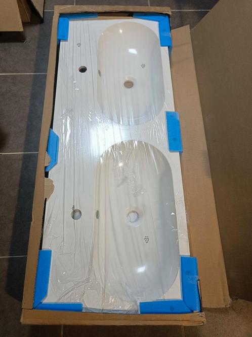 À vendre – Plan vasque double neuf – 120,5 x 46,5 cm, Huis en Inrichting, Badkamer | Badkamermeubels, Zo goed als nieuw, Ophalen