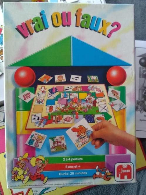 Jumbo Game True or False (1991) VOLLEDIGE TB-conditie, Hobby en Vrije tijd, Gezelschapsspellen | Bordspellen, Gebruikt, Een of twee spelers