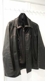 Lederen Heren Jas, Kleding | Heren, Jassen | Winter, Ophalen, Zwart, Zo goed als nieuw, Maat 56/58 (XL)