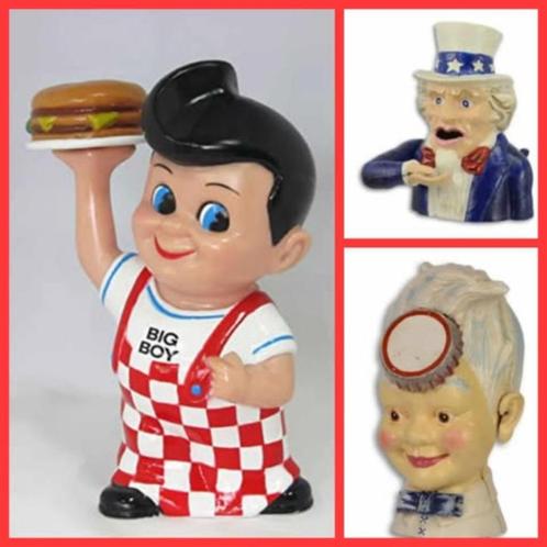 Spaarpot Harley Davidson Michelin Coca cola Uncle Sam, Verzamelen, Spaarpotten, Nieuw, Ophalen of Verzenden