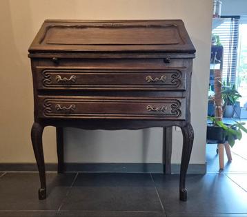 Antiek Secretaire Bureau met 2 Lades beschikbaar voor biedingen