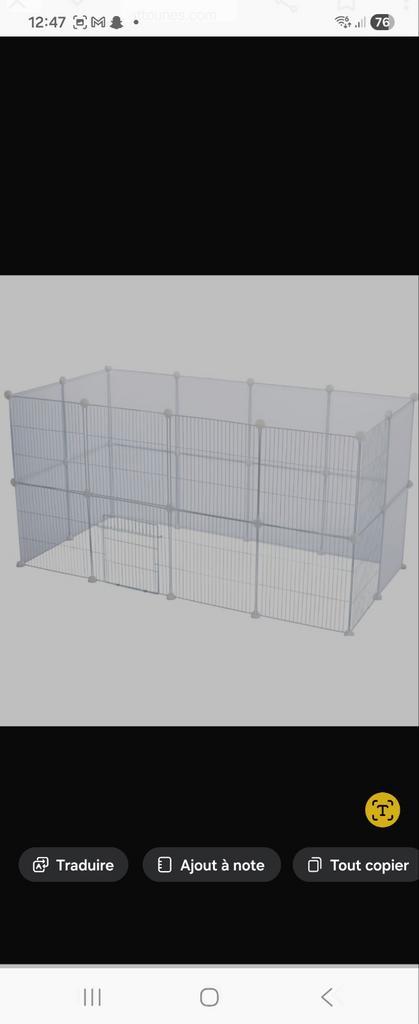 Enclos pour lapin ou autres grilles blanches et opaque blanc, Animaux & Accessoires, Rongeurs & Lapins | Cages & Clapiers, Enclos