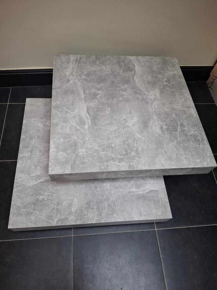 Salontafel, Huis en Inrichting, Tafels | Bijzettafels, Zo goed als nieuw, Vierkant, Minder dan 45 cm, 75 cm of meer, Hout, Ophalen