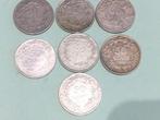 België 7 x 50 centimes 1910 zilver, Ophalen of Verzenden, Zilver