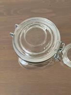kleine glazen voorraadpot om te koken, Huis en Inrichting, Keuken | Servies, Glas of Glazen, Gebruikt, Ophalen of Verzenden, Glas
