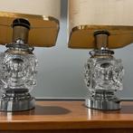 Set van 2 vintage tafellampen ice cube MASSIVE, Ophalen of Verzenden
