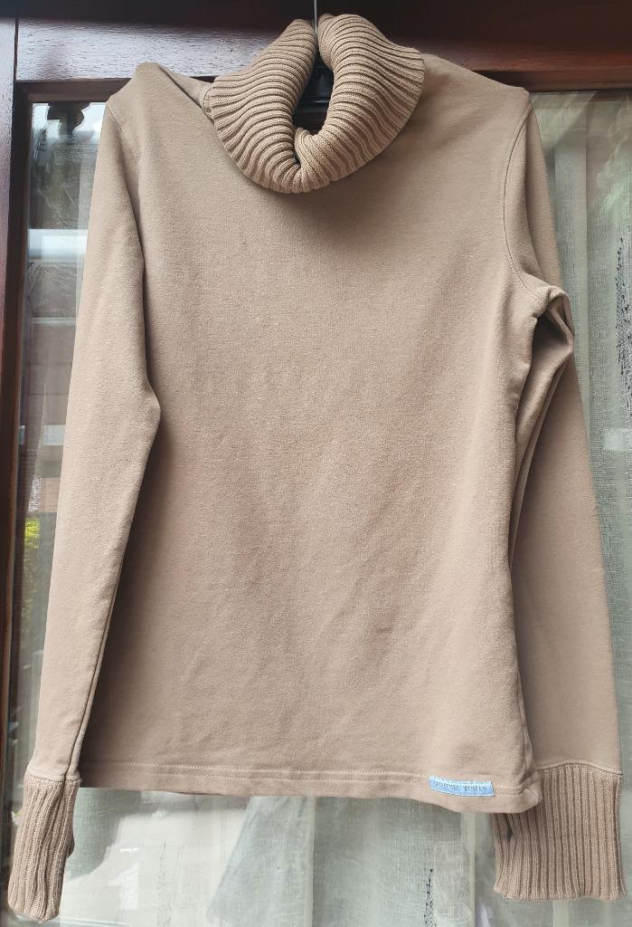 Bruine trui met hoge kraag van Spirituel Woman maat L, Kleding | Dames, Truien en Vesten, Gedragen, Maat 42/44 (L), Bruin, Ophalen of Verzenden