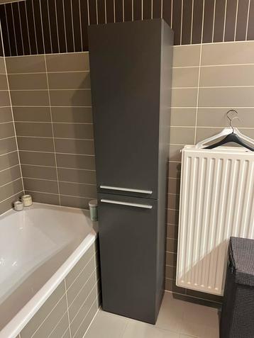 Badkamer kast donkergrijs beschikbaar voor biedingen