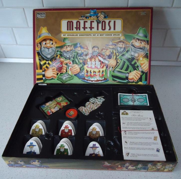 "Mafioso" van Parker in Prima Staat !, Hobby & Loisirs créatifs, Jeux de société | Jeux de plateau, Comme neuf, 1 ou 2 joueurs