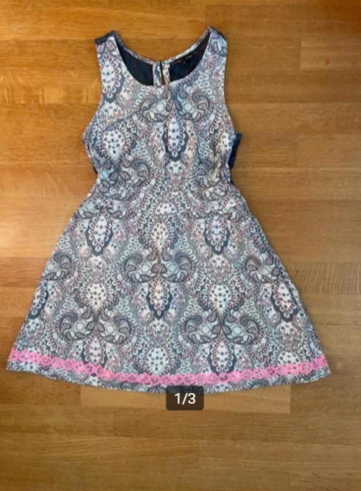 zomerse jurk JBC zonder mouwen maat S, Kleding | Dames, Jurken, Zo goed als nieuw, Maat 36 (S), Blauw, Knielengte, Ophalen of Verzenden