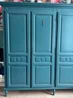 Mooie kleerkast petrol blauw, Huis en Inrichting, Kasten | Kleerkasten, Ophalen, Overige materialen, Gebruikt, 200 cm of meer