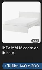 Lit Ado 140x200 IKEA MALM, Enlèvement, Utilisé