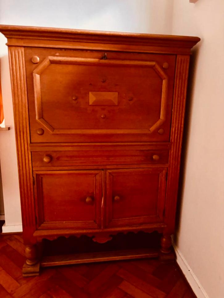 Magnifique secrétaire vintage en chêne, Maison & Meubles, Armoires | Secrétaires, Utilisé, Enlèvement