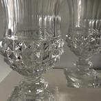 2  heldere vazen kristal Val Saint Lambert, Ophalen
