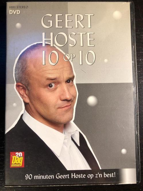 DVD GEERT HOSTE 10 OP 10 (GRATIS!), Cd's en Dvd's, Dvd's | Cabaret en Sketches, Gebruikt, Stand-up of Theatershow, Alle leeftijden
