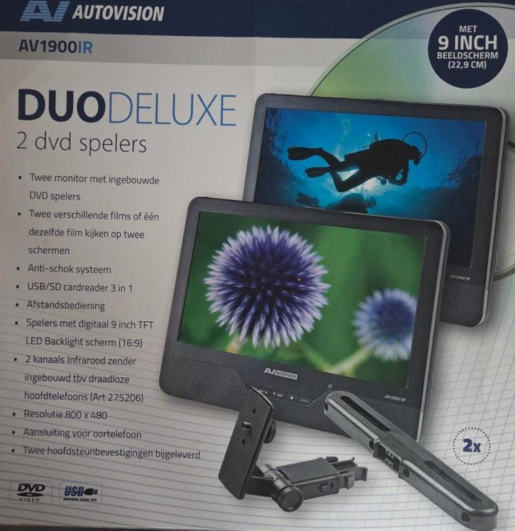 Draagbare dvd speler voor in de wagen, Audio, Tv en Foto, DVD spelers, Zo goed als nieuw, Dvd-speler, Overige merken, Draagbaar