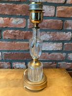 Vintage tafellamp, lampenvoet - kristal, Frankrijk, Ophalen of Verzenden, Zo goed als nieuw