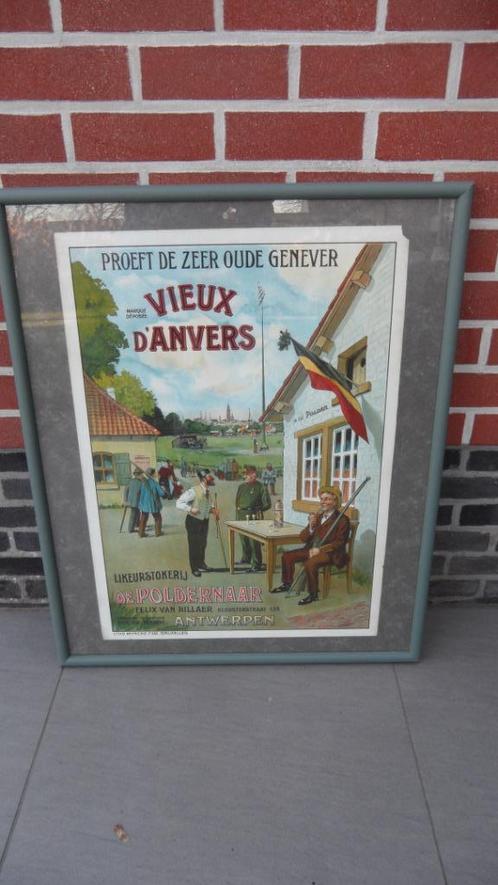 Reclame affiche De Poldenaar (1910), Antiek en Kunst, Kunst | Litho's en Zeefdrukken, Ophalen