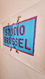 Retro Studio Brussel poster affiche, Ophalen of Verzenden, Zo goed als nieuw