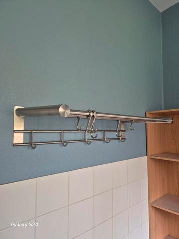 Inox kapstok met schab, Enlèvement, Comme neuf