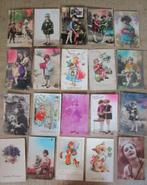 132 oude postkaarten voor nieuwjaar wensen, Verzamelen, Ophalen of Verzenden, 1920 tot 1940, Gelopen, Feest(dag)