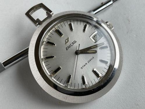 Vintage Enicar zakhorloge - zeer zeldzaam!, Handtassen en Accessoires, Horloges | Antiek, Zakhorloge, Overige merken, Staal, 1960 of later