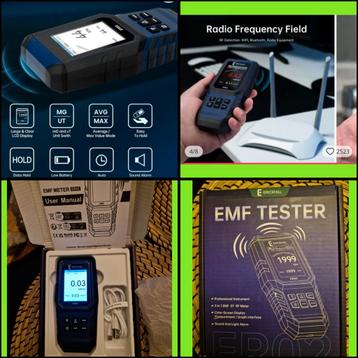 EMF elektro/magnetisch/RF-tester