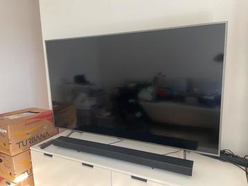 Samsung 65’ QE65Q64R - Qled + soundbar, Audio, Tv en Foto, Ophalen, Zo goed als nieuw, QLED, Samsung