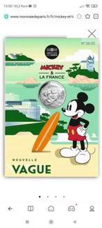 Pièce 10 euro en argent Mickey Vague, Setje, Zilver, Ophalen of Verzenden, Frankrijk