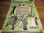 PRACHTIGE OUDE AFFICHE 73x53 MUZIEK GENT PIANOS VAN HYFTE, Verzamelen, Ophalen of Verzenden, Gebruikt, Overige typen