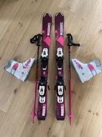 Ski enfant Salomon + fixation + baton + bottine Rossignol, Sport en Fitness, Skiën en Langlaufen, Ophalen, 100 tot 140 cm, Salomon