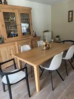 Eiken eettafel, Huis en Inrichting, Ophalen, Gebruikt, Eikenhout, 50 tot 100 cm