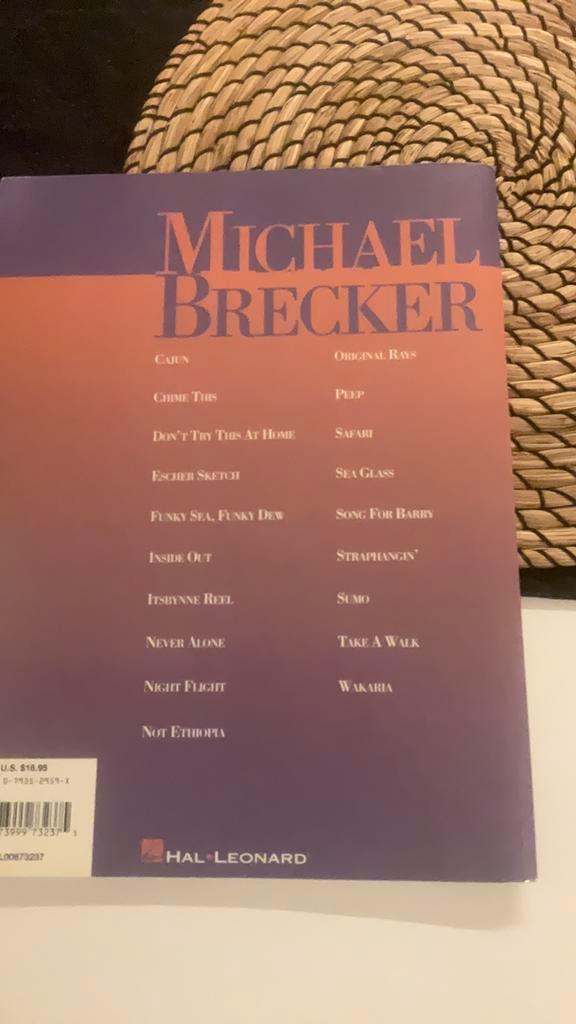 Michael Brecker bladmuziek, Muziek en Instrumenten, Bladmuziek, Zo goed als nieuw, Artiest of Componist, Jazz, Saxofoon, Ophalen