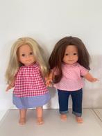 Lot de 2 poupées corolle 36 cm 1 petite brune et 1 blonde, Zo goed als nieuw