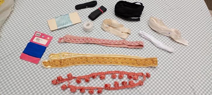 Gordijnlint, 12st, verschillende materialen en lengtes, Hobby en Vrije tijd, Naaien en Fournituren, Zo goed als nieuw, Ophalen of Verzenden
