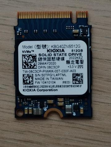 NVMe SSD 512 GB Kioxia