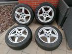 Aluminium velgen met winterbanden 205 55 16, Auto-onderdelen, Banden en Velgen, Ophalen, Gebruikt, Velg(en), 16 inch