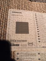 Grijze mat Ikea "Hampen" reeks 80 op 80, Enlèvement ou Envoi