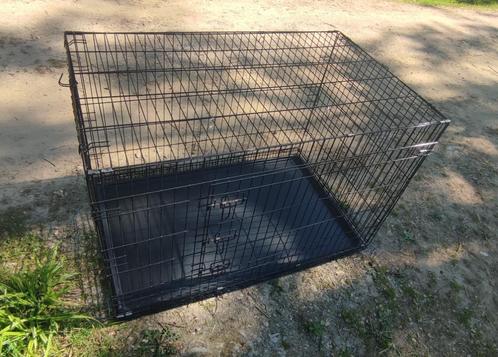 Opvouwbare metalen transportkooi voor grote honden, Dieren en Toebehoren, Transportboxen, Zo goed als nieuw, Ophalen