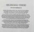 MacBook Air 13 NEUF, Computers en Software, Apple Macbooks